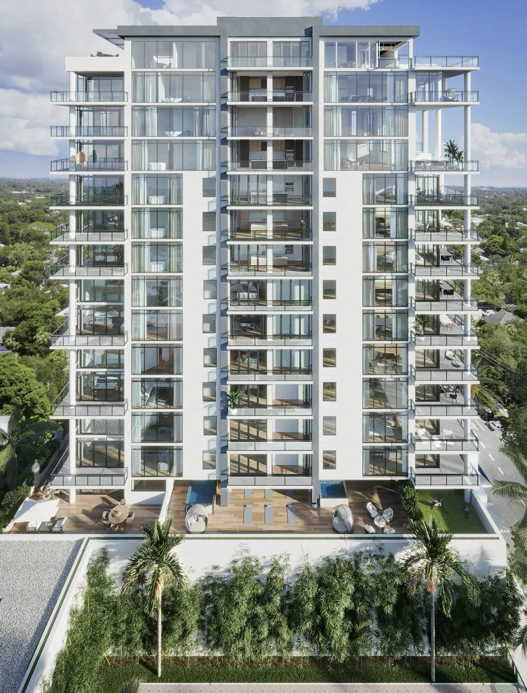 Modern high-rise residential project with lifestyle amenities